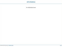 Tablet Screenshot of act1diabetes.org